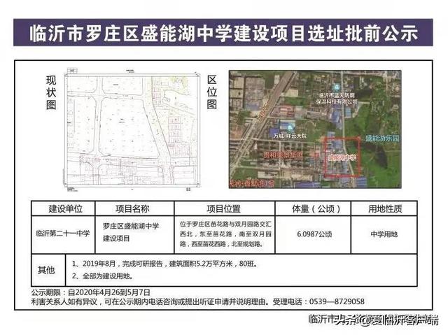臨沂城區(qū)四所學校建設項目選址批前公示！位置在這