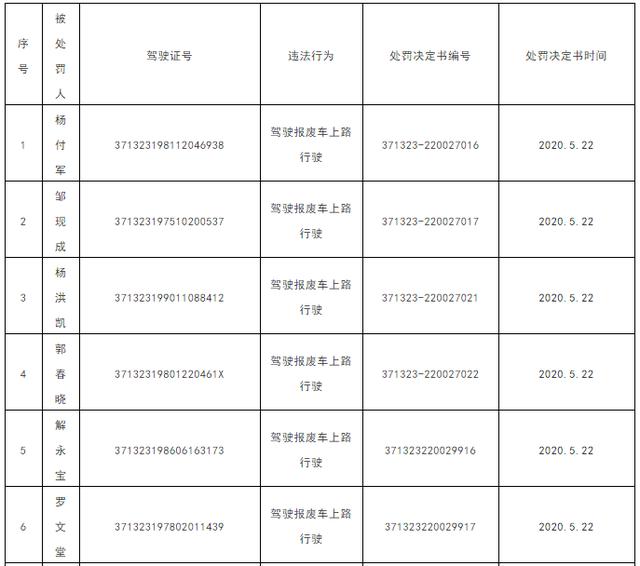 曝光！臨沂這27人被吊銷駕照