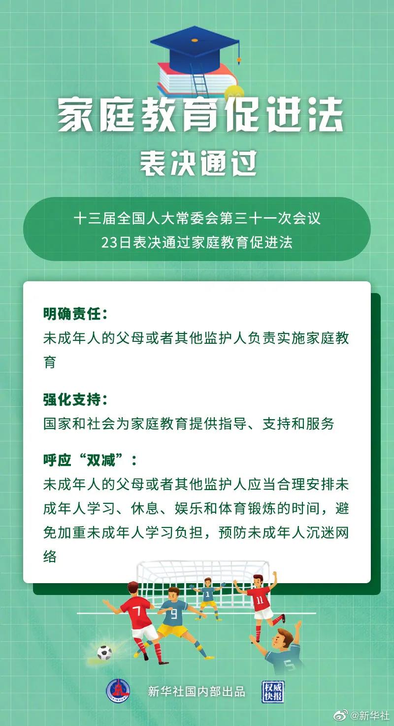表決通過！今后須依法帶娃