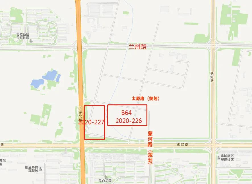臨沂北城B64地塊用地規(guī)劃公示，3.2億成交，南鄰臨沂一小