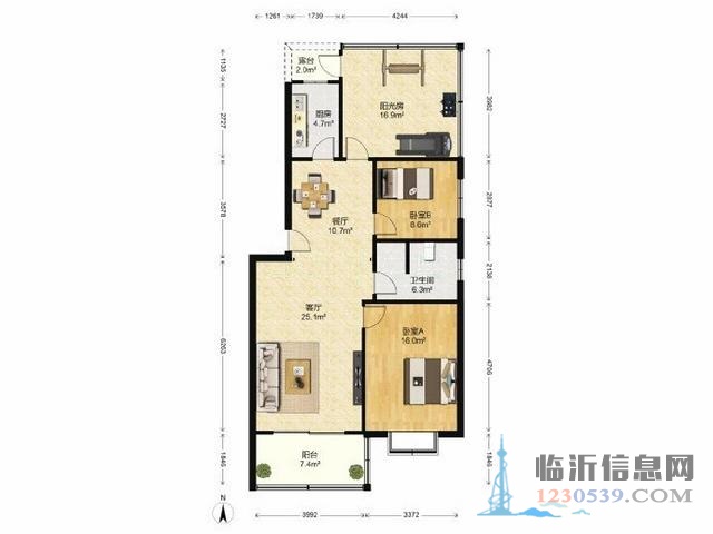 北園路北園小區(qū)(蘭山)101.0平簡(jiǎn)裝修102萬(wàn)元難找房子