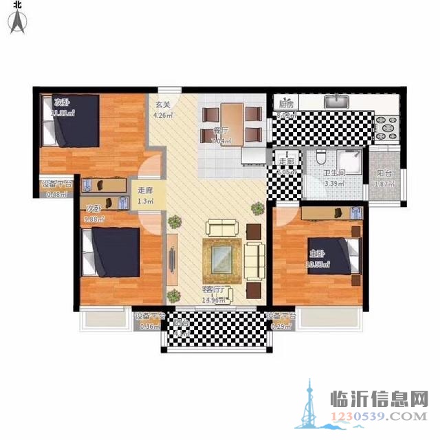 北城新區(qū)114.4平天泰華府直接入住抄底價(jià)！