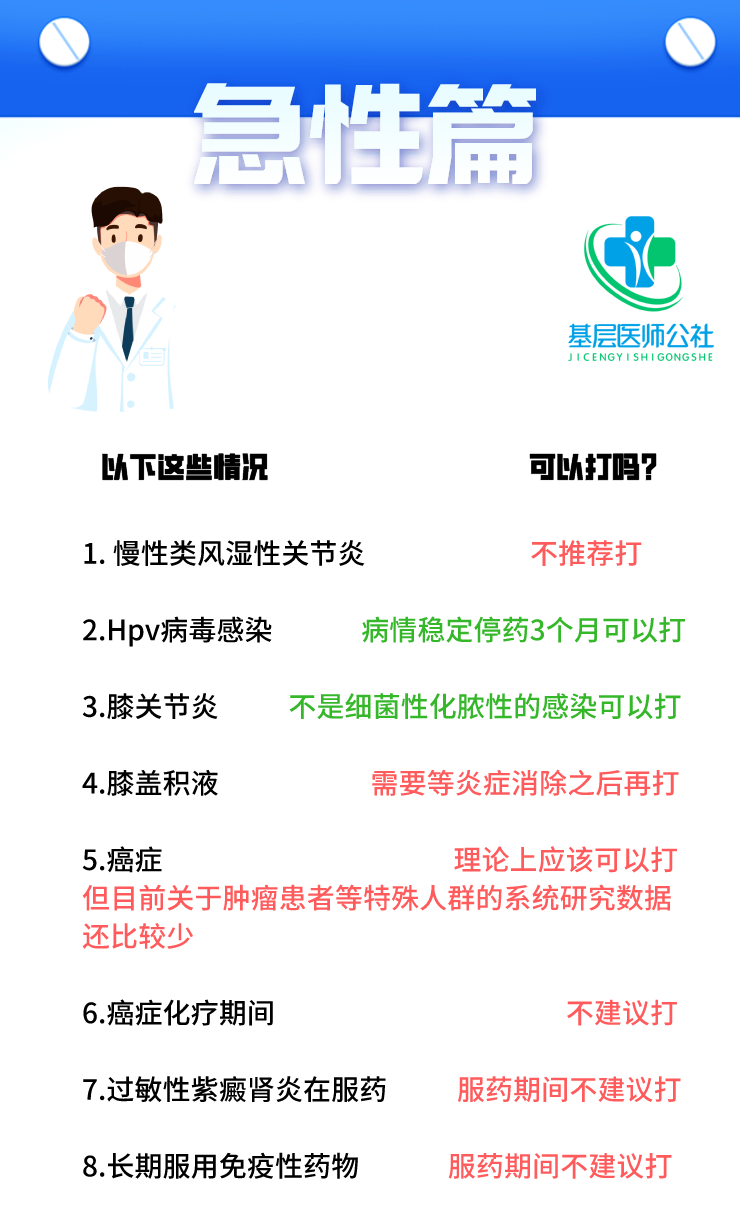 最新版！疫苗接種禁忌，快收藏