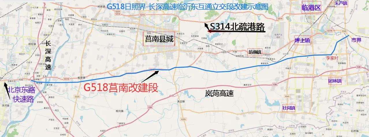 臨沂北京東路快速路東延至日照界，將為莒南臨港插上騰飛的翅膀