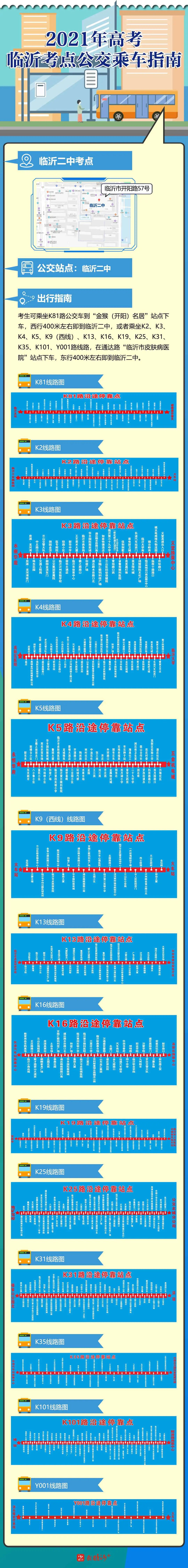 收藏！蘭山高考考點(diǎn)“吃住行”攻略！可免費(fèi)乘公交車赴考