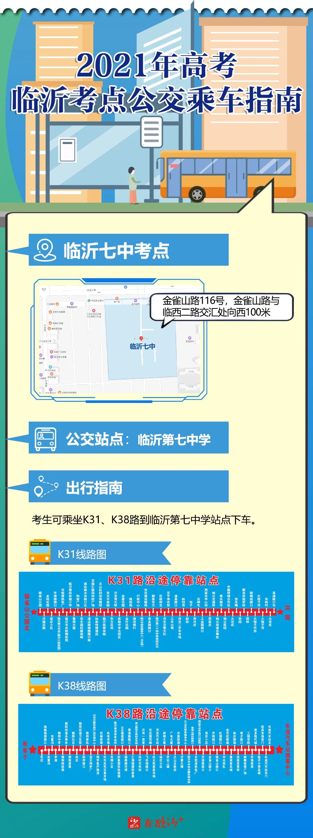 收藏！蘭山高考考點(diǎn)“吃住行”攻略！可免費(fèi)乘公交車赴考