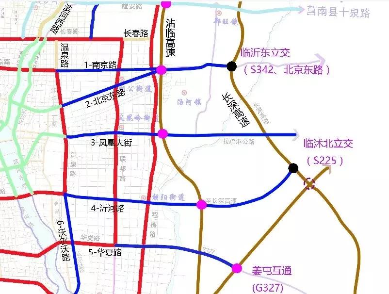 臨沂城區(qū)新修鳳凰大街八車道快速路，9月動工，2023年12月竣工