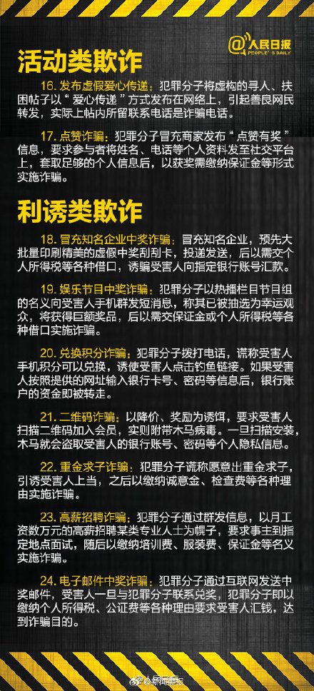 警惕！60種電信網(wǎng)絡(luò)詐騙手段 別再上當(dāng)！